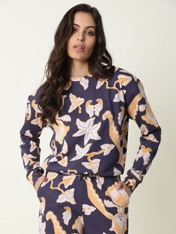 RAREISM - Denise Navy Blue Sweatshirt