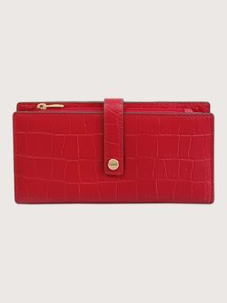 LODIS - Caroline Red Large Flap Id Wallet