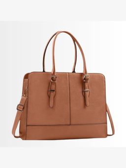 LA ELLORE - Bezzi Tan Laptop Bag