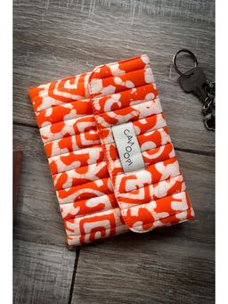 CANOOPI - Orange Printed Travel Organizer Pouch