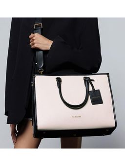 LA ELLORE - Dezy White Tote Bag