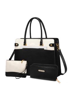 LA ELLORE - The Gusto Black Tote Bag with Pouch and Wallet