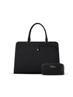 LA ELLORE - Mebal Black Laptop Bag with Wallet