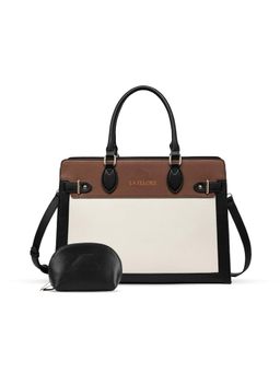 LA ELLORE - Mirrage Black Tote Bag with Pouch