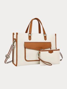 LA ELLORE - Missin White Tote Bag