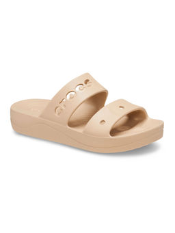 Crocs - Beige Baya Platform Sandals