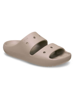 Crocs - Beige Classic Sliders