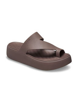 Crocs - Brown Getaway Platform Toe Loop Sandals