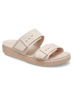 Crocs - Beige Brooklyn Buckle Low Sandals