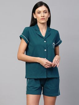 Chemistry - Knit Night Suit -blue