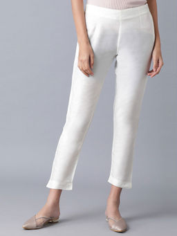 W - Ecru Slim Pants