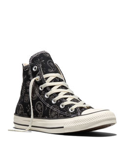Converse - Unisex Chuck Taylor All Star Paisley Pop Mid Top Sneakers - Black