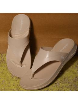 SOLETHREADS - Women Beige Casual Comfort Sandals