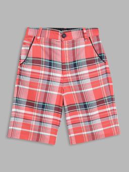 Blue Giraffe - Boys Multi Checked Shorts