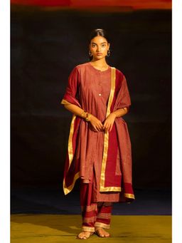 Banana Labs - Illume Ray Maroon Kurta