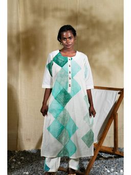Banana Labs - Marina Diamond Green Kurta
