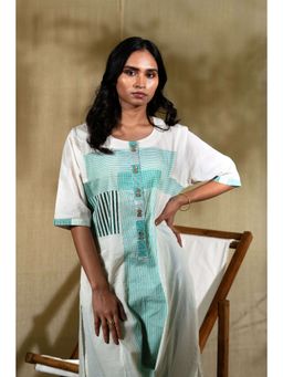 Banana Labs - Marina Chock-Block Blue Kurta