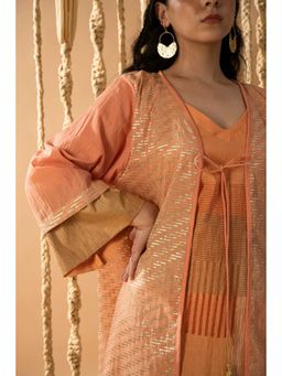 Banana Labs - Arum Gilded Peach Zari Shrug