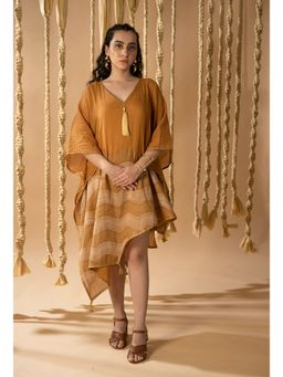 Banana Labs - Arum Way Asymmetrical Mustard Kaftan