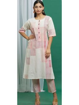Banana Labs - Clove Pink Cotton Geometric Print Kurta