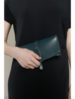 Perona - Sadie Teal Long Tie Clutch