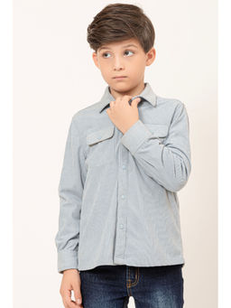 One Friday - Varsity Chic Classic Blue Shirt For Boys