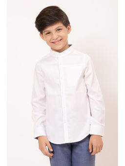 One Friday - White Solid Shirt