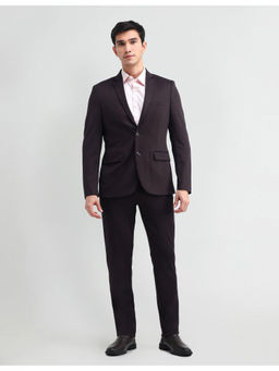 Arrow - Wine Slim Fit Two-Piece Suit Blazer and Trouser (Set of 2)
