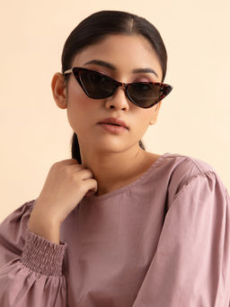 Twenty Dresses by Nykaa Fashion - Brown Pretty Cat Sunglasses