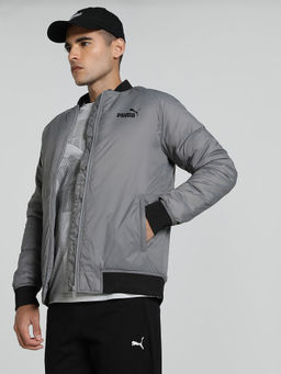 Puma - Slim Fit Puffer Men Grey Jacket