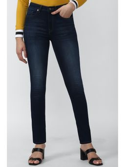 Van Heusen - Women Navy Blue Dark Wash Slim Fit Jeans