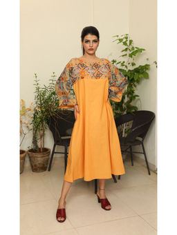 Finethreads by Hina & Nikhat - Yellow Jade Dress