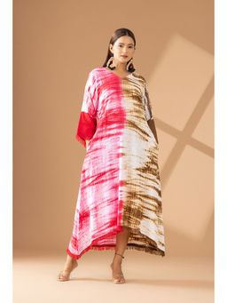 Finethreads by Hina & Nikhat - Brown Coastal Breeze Dress