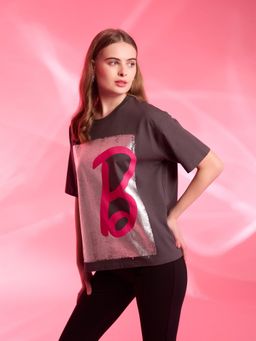 Kazo - Barbie Mattel Foil Printed T-Shirt