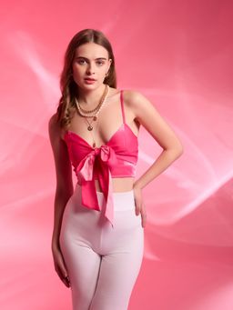 Kazo - Barbie Mattel Ombre Knot Crop Top