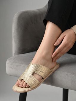 EL PASO - Gold Women Casual Flats