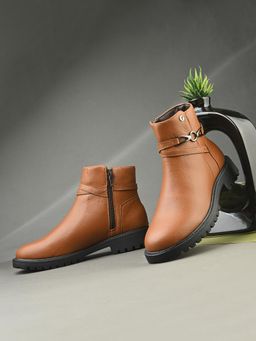 EL PASO - Tan Women Casual Boots