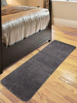 Saral Home - Microfiber Bedside-Kitchen Runner-Grey-50X180 Cm