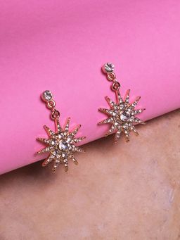 Lilly & Sparkle - Gold-Toned Contemporary Gold-Plated Ear Cuff Earrings