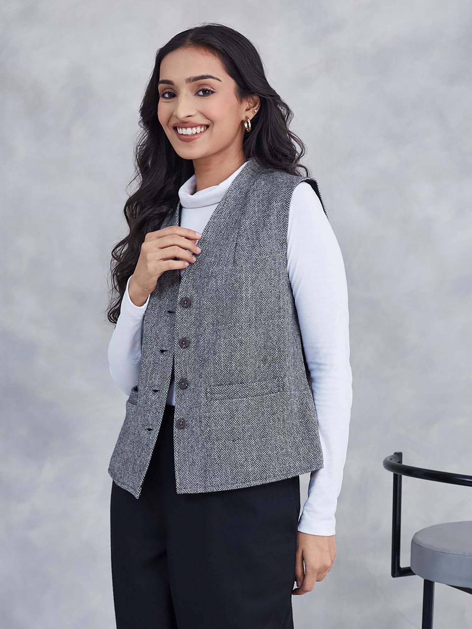 fabindia Grey Wool Jacket-picture-17