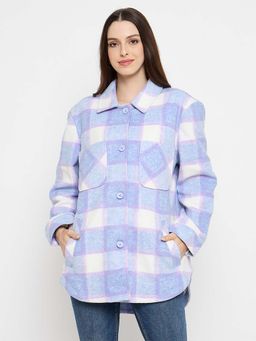 Madame - Checkered Blue Shacket