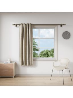 Ddecor Live Beautiful - Ready Made Curtain 5 Ft Window Size Beige (Pack Of 1)