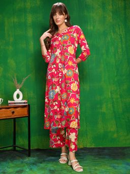 BERRYLICIOUS - Pink Floral printed Co-Ord Set