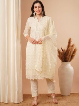 Atha Fashion - Pearl Elegance Kurta with Pant & Dupatta