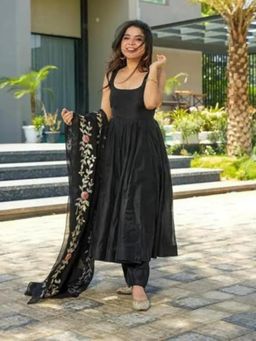 Atha Fashion - Mystic Bloom Anarkali Kurta with Pant & Dupatta
