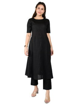 HOUSE OF JAMOTI - Black Kurta (Set of 2)
