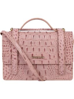 Hidesign - OPHELIA W2-SHINY BABY CROCO-Pink Sling and Cross Bags
