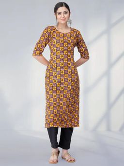 Gahan - Womens Multi-Color Festive & Ethnic Printed Kurta with Pant