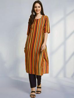 Gahan - Womens Multi-Color Festive & Printed Kurta with Pant