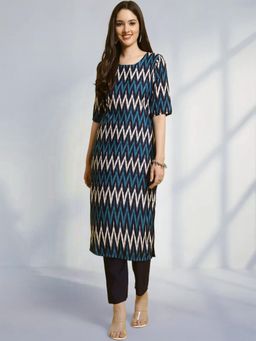 Gahan - Womens Multi-Color Festive & Printed Kurta with Pant